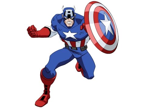480x360 how to draw captain america - Captain America Cartoon Drawing