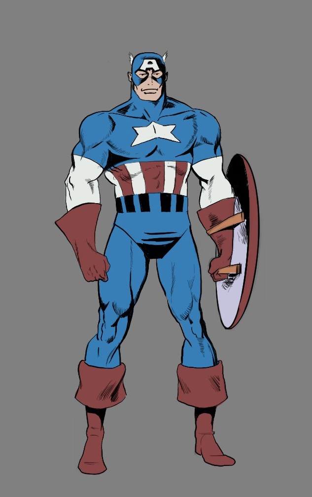 633x1008 how to draw captain america from marvel - Captain America Cartoon Drawing