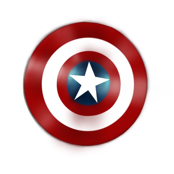 600x600 learn how to draw captain america shield - Captain America Cartoon Drawing