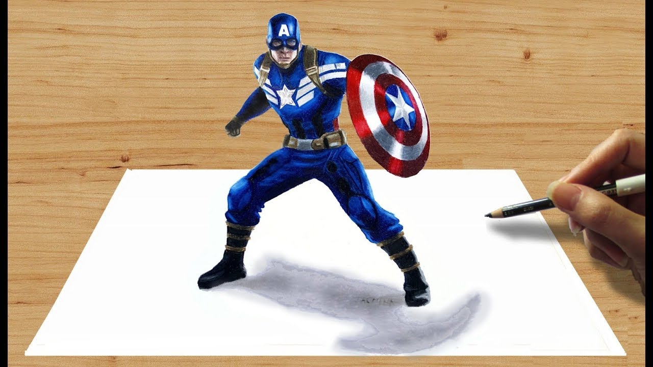 Captain America Drawing