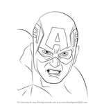 150x150 Learn How To Draw Captain America Face - Captain America Face Drawing