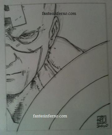 360x436 The Captain America Project - Captain America Face Drawing