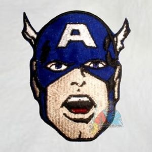 300x300 captain america face embroidered patch marvel comics red skull - Captain America Face Drawing