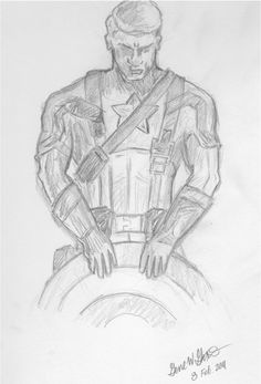 236x347 graphite drawings the avengers' graphite drawing - Captain America The First Avenger Drawing