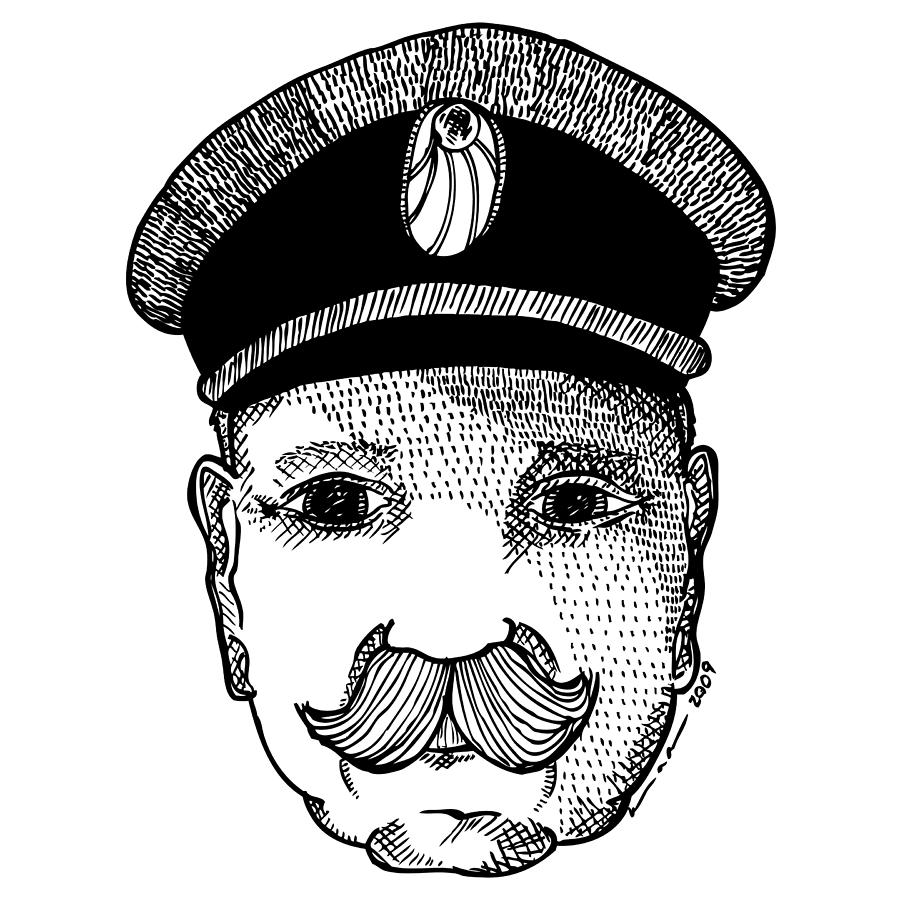 900x900 Captain Drawing - Captain Drawing