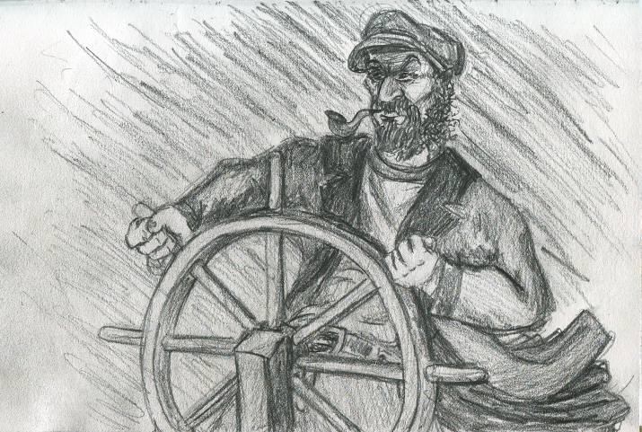 715x481 Drawing Sea Captain The B Roll - Captain Drawing