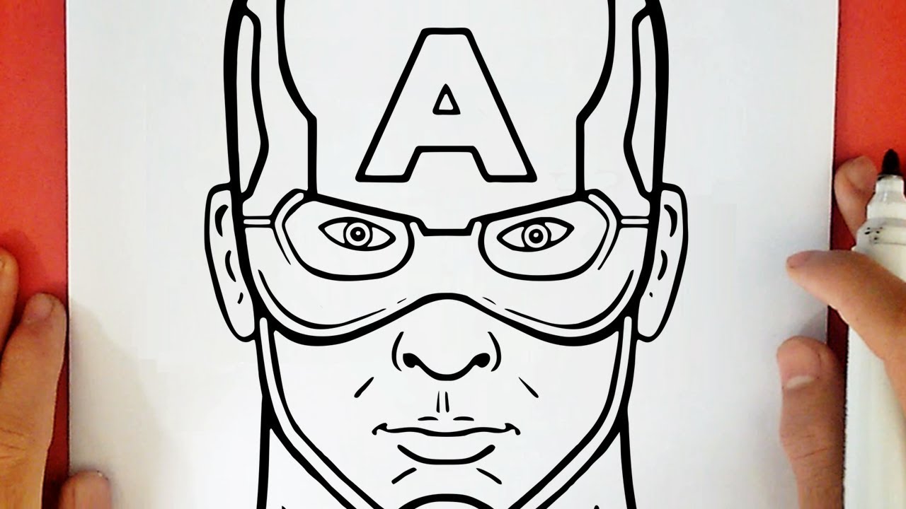 1280x720 How To Draw Captain America - Captain Drawing