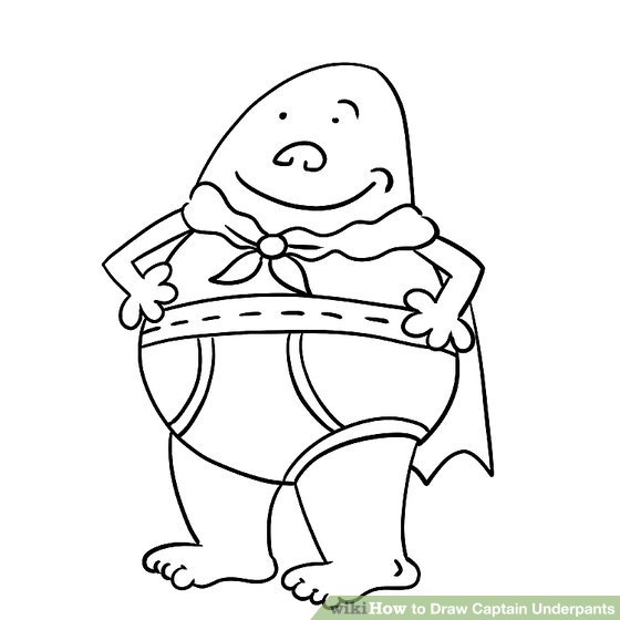 560x560 how to draw captain underpants - Captain Drawing