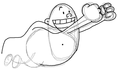 400x241 how to draw captain underpants with step - Captain Drawing