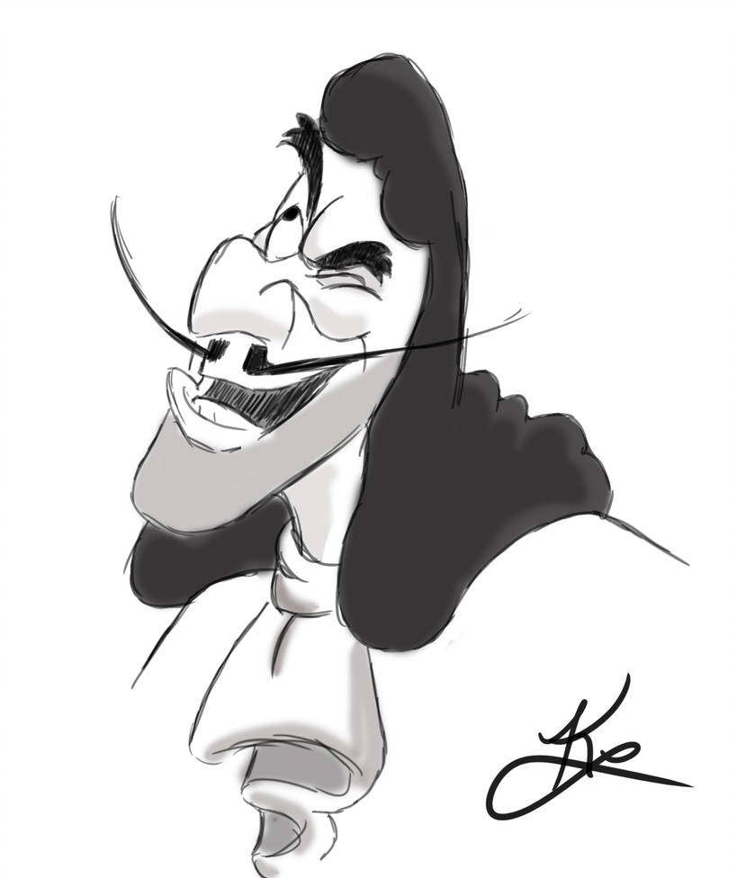 819x976 captain hook sketch - Captain Hook Drawing