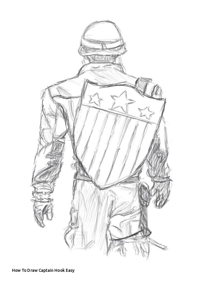 736x952 how to draw captain hook easy best draw images - Captain Hook Drawing