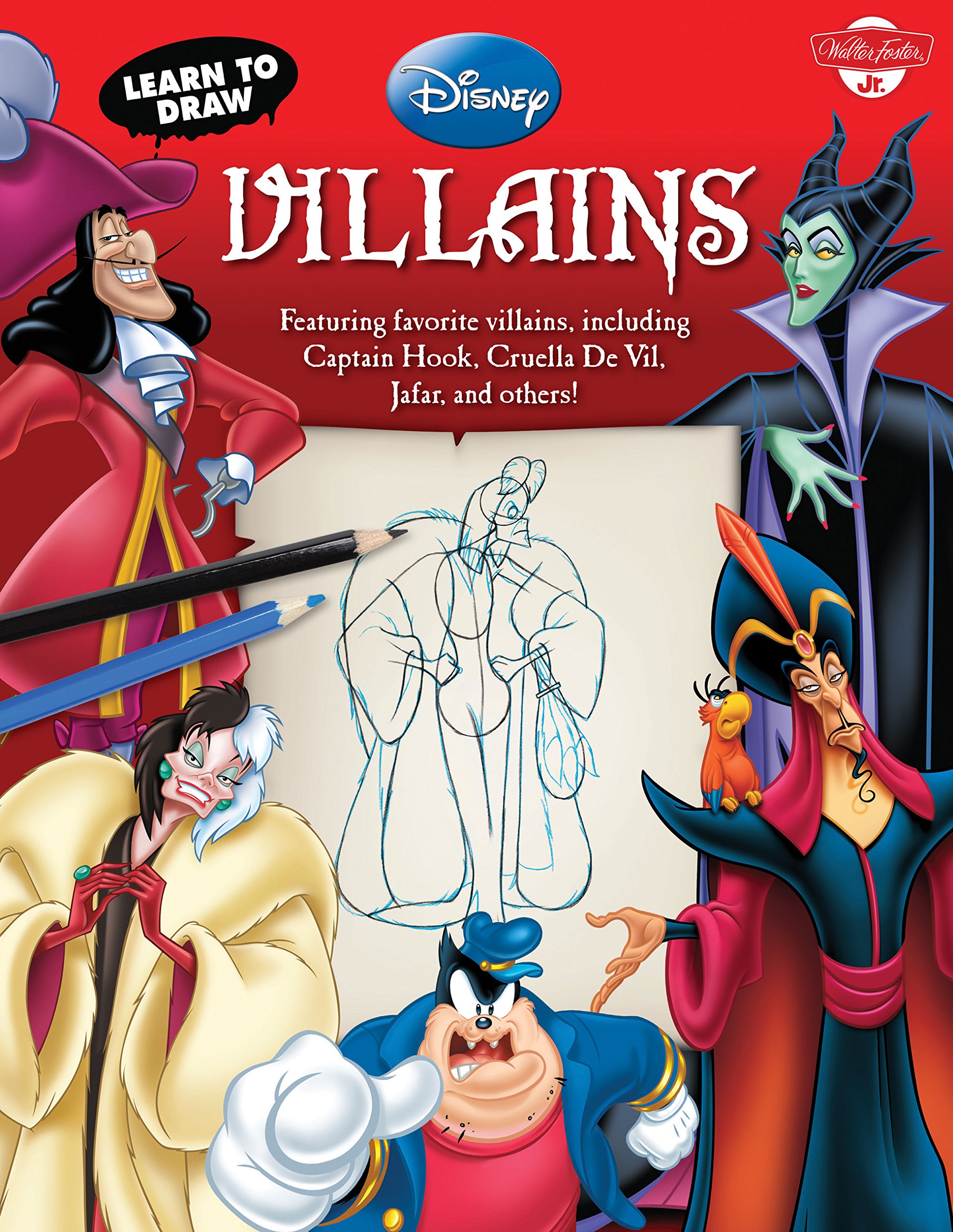 1979x2560 Learn To Draw Disney's Villains Featuring Favorite Villains - Captain Hook Drawing