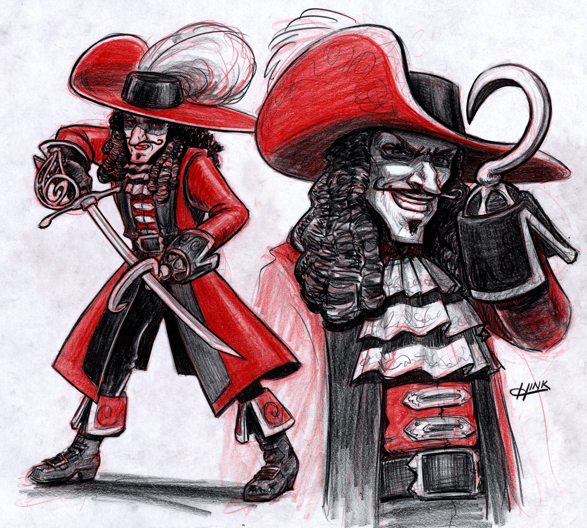 Captain Hook Drawing at Explore collection of