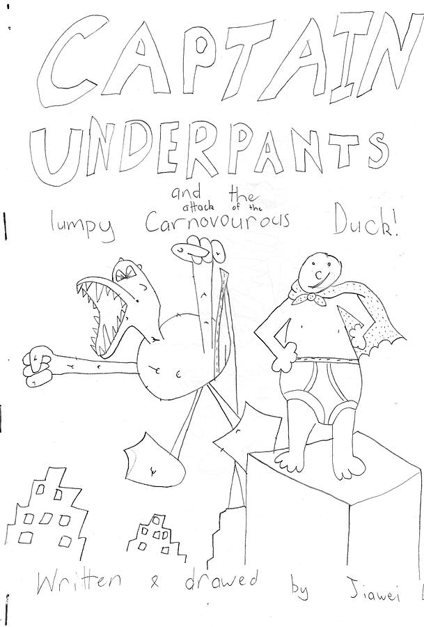 609x900 captain underpants drawing - Captain Underpants Drawing