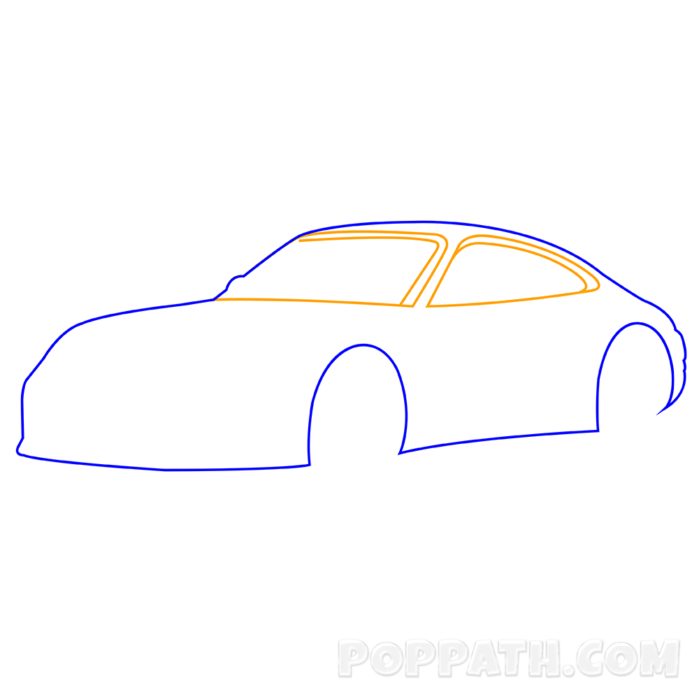 Car Body Drawing at PaintingValley.com | Explore collection of Car Body ...