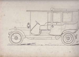300x218 Vintage Original Car Body Coachwork Drawings Auto Carrosserie - Car Body Drawing