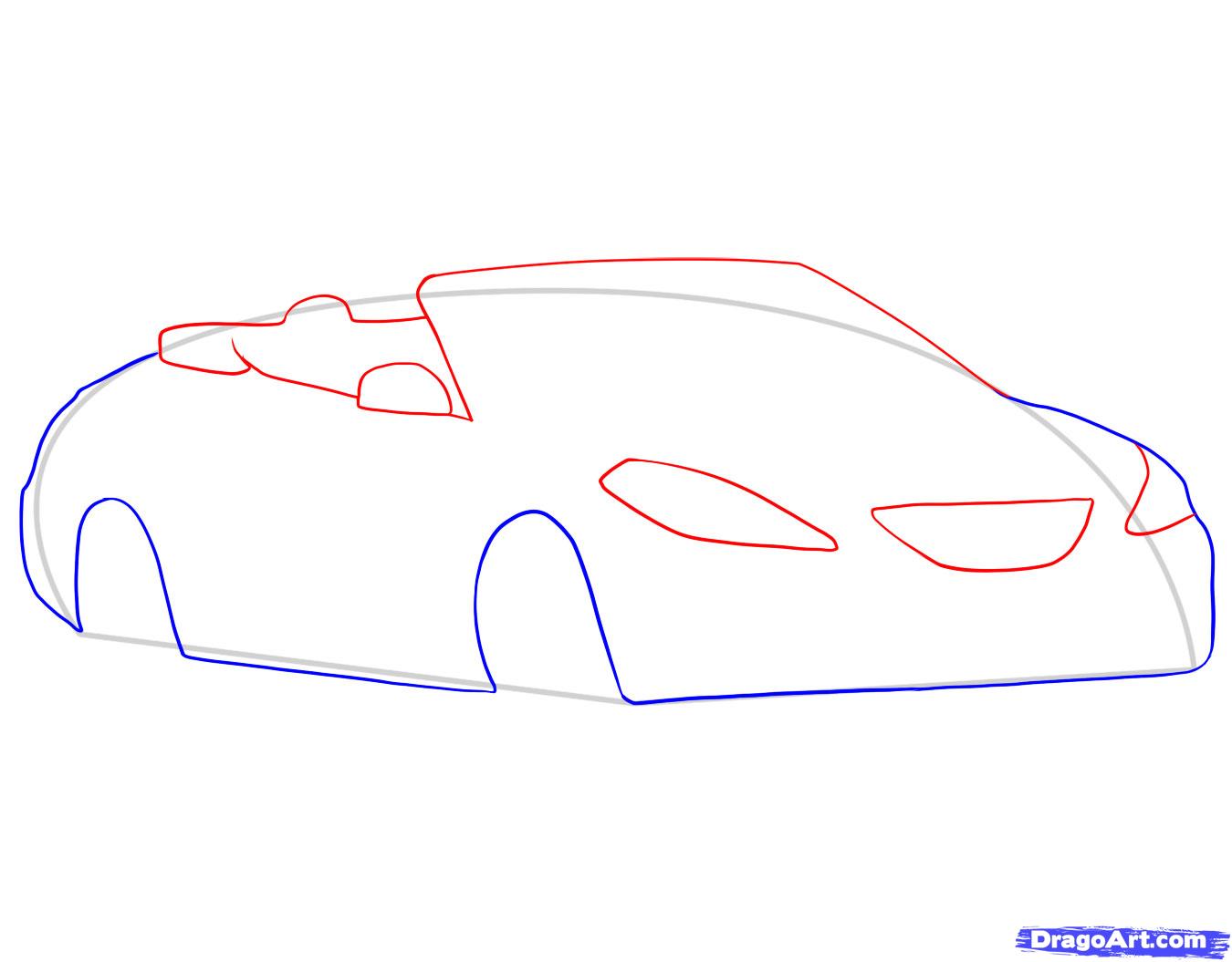 Car Body Drawing at PaintingValley.com | Explore collection of Car Body ...