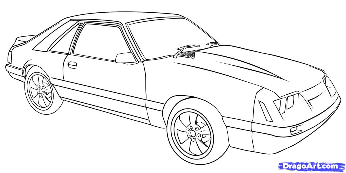 1201x601 How To Draw A Cool Car, Step - Car Body Drawing