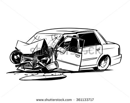 Car Crash Drawing at PaintingValley.com | Explore collection of Car ...