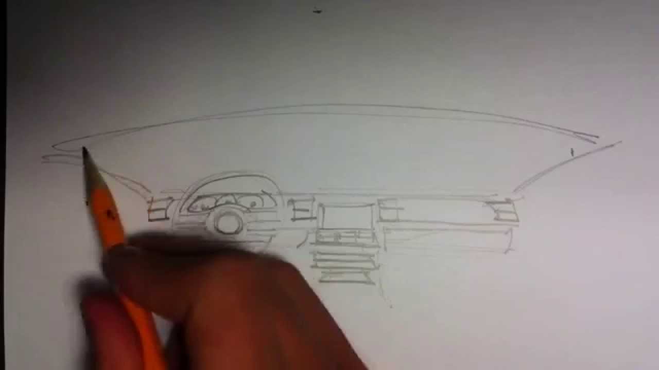 1280x720 Easy Drawing Lesson Car Dashboard - Car Dashboard Drawing
