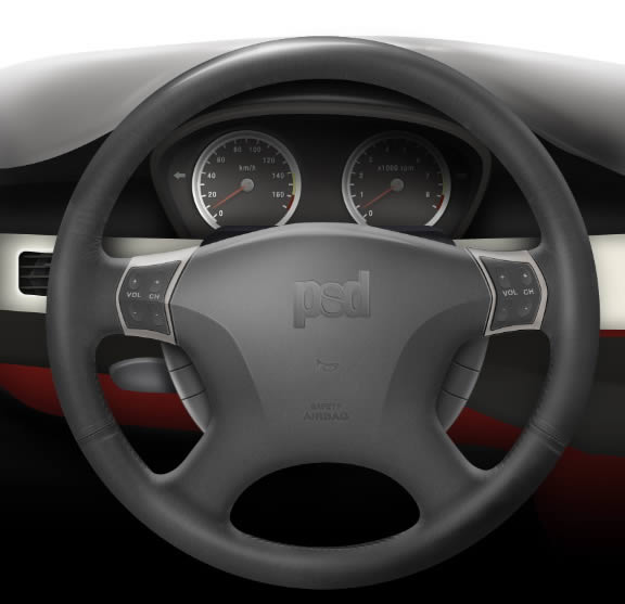 576x557 How To Draw A Steering Wheel And Dashboard In Photoshop - Car Dashboard Drawing