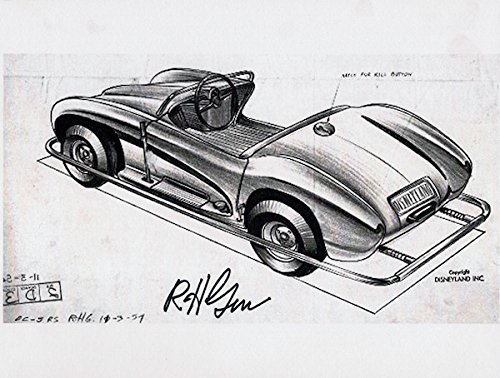 500x378 disney legend bob gurr disneyland autopia car drawing - Car Drawing