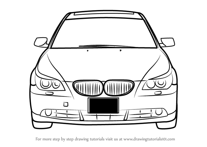 800x567 Learn How To Draw Car Front View - Car Drawing