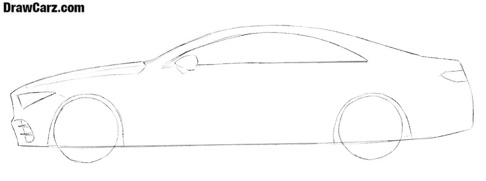 1000x373 how to draw a car drawcarz - Car Drawing Drawing