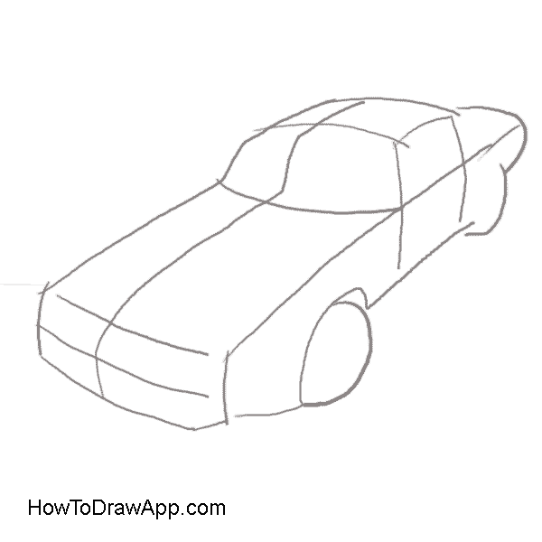 600x600 how to draw a pontiac firebird trans am in easy steps - Car Drawing Drawing