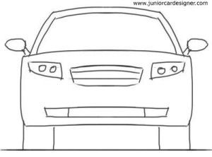 300x222 car drawing for kidstutorial door car front view - Car Drawing Drawing