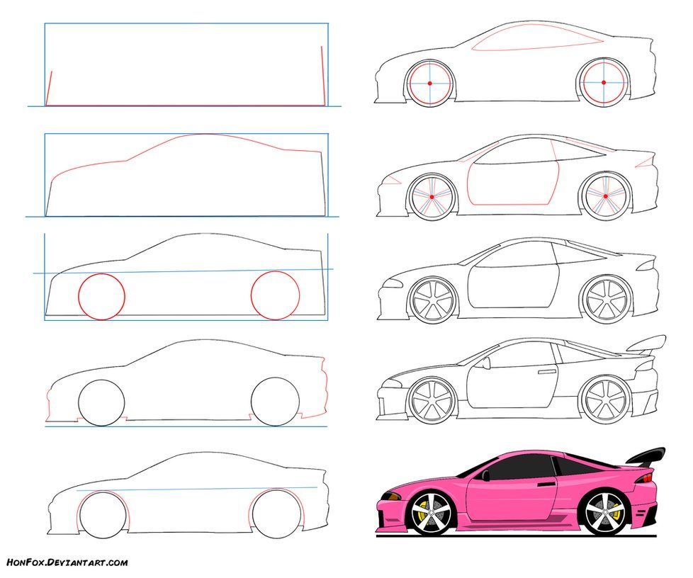 978x816 how to draw drift car - Car Drawing Easy