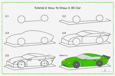 236x157 How To Draw Tutorials Sketches Drawings, Car Drawing Kids, Car - Car Drawing Easy Step By Step