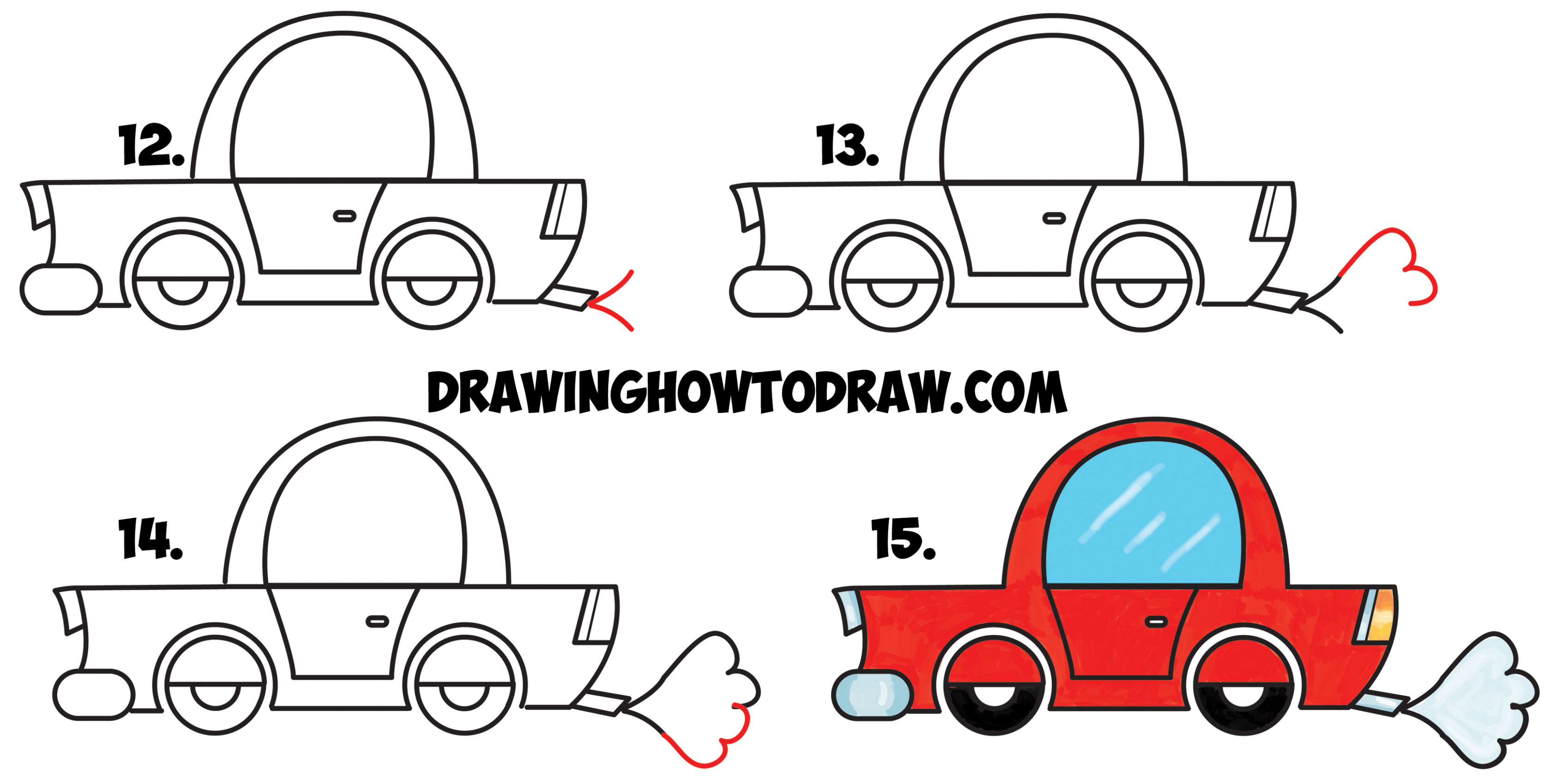 3371x1699 Ideas Of Draw Easy Cars Step - Car Drawing Easy Step By Step