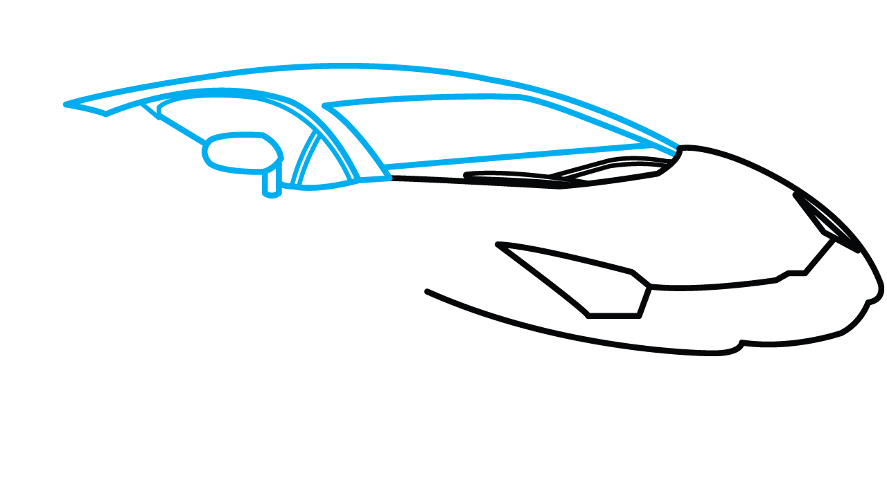 1280x720 how to draw lamborghini aventador, a car, easy step - Car Drawing For Beginners