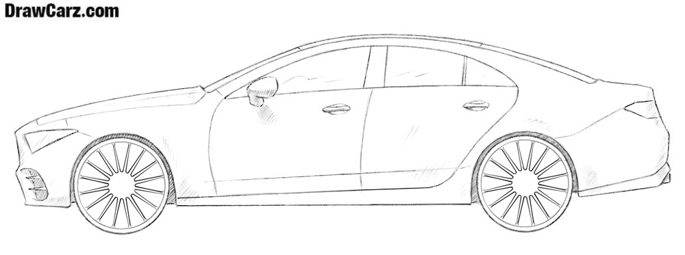 1000x373 how to draw a car drawcarz - Car Drawing For Beginners