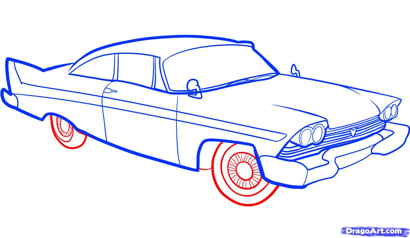 1408x818 Cool Car Drawings Step - Car Drawing For Beginners