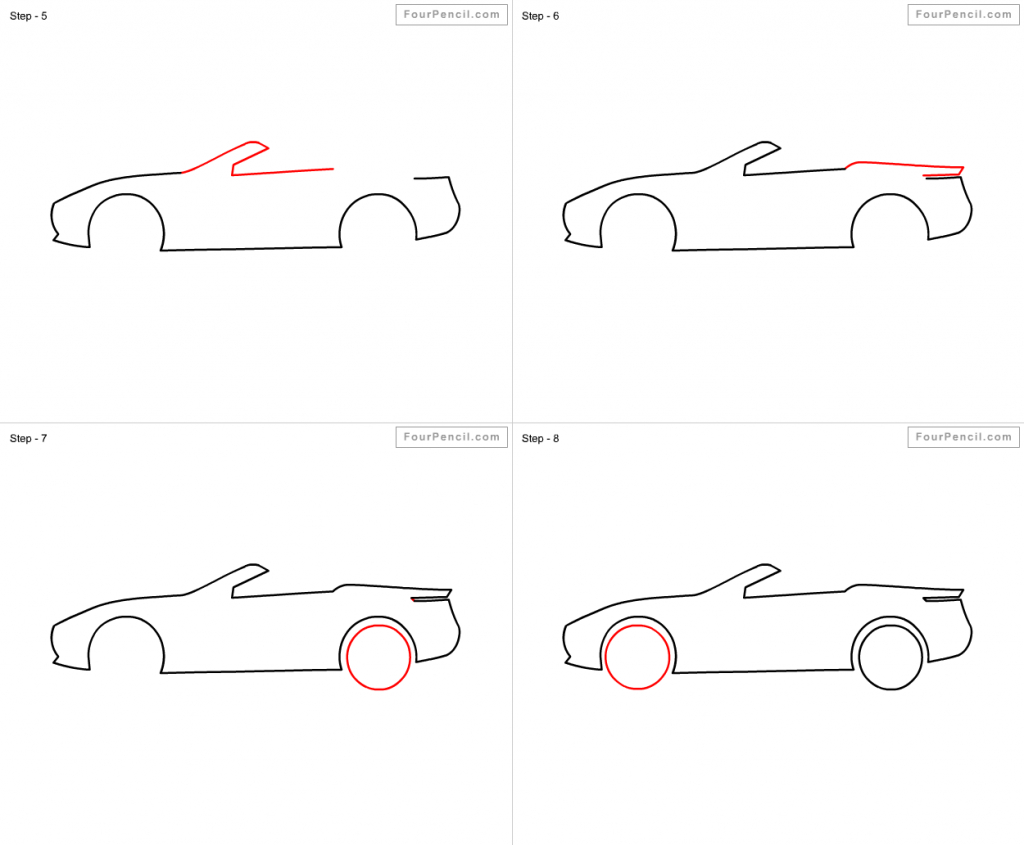 Featured image of post Step By Step Cool Easy Car Drawings : 4 door car front view.