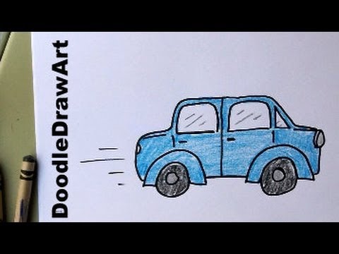 480x360 How To Draw A Car For Kids! Learn To Draw This Car, Easy, Step - Car Drawing For Preschoolers