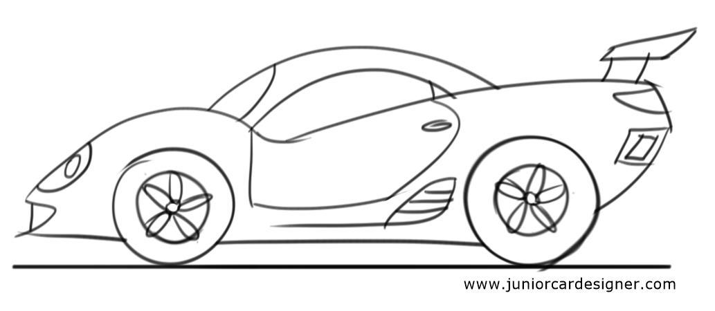 1033x450 Gallery Drawing Pictures Of Cars - Car Drawing Images