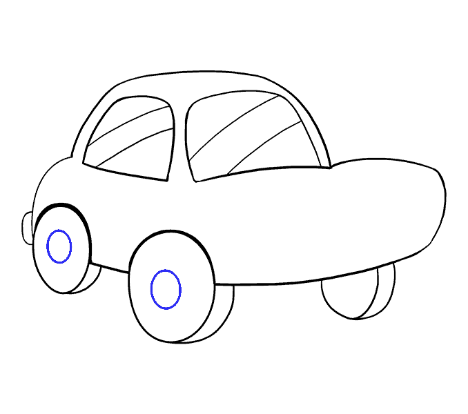 678x600 How To Draw A Cartoon Car Easy Step - Car Drawing Images