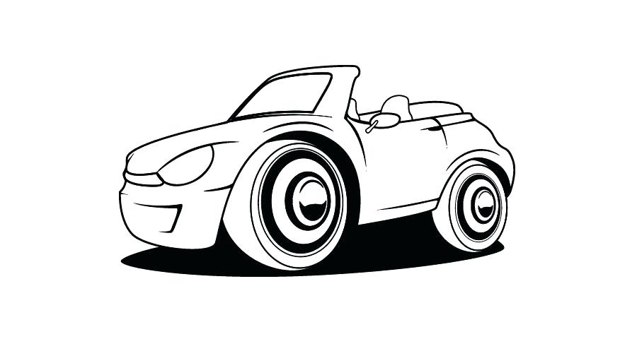 900x480 Coloring Pages Of Cars Pictures - Car Drawing Pdf