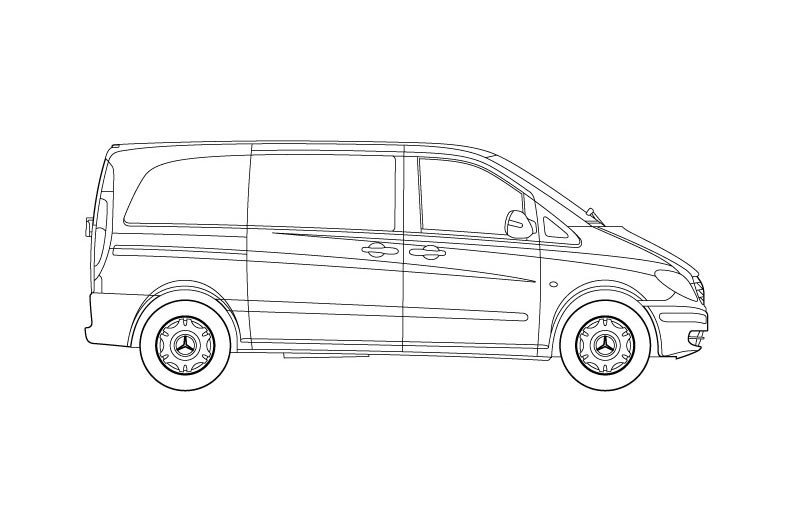 Рисунок mercedes vito