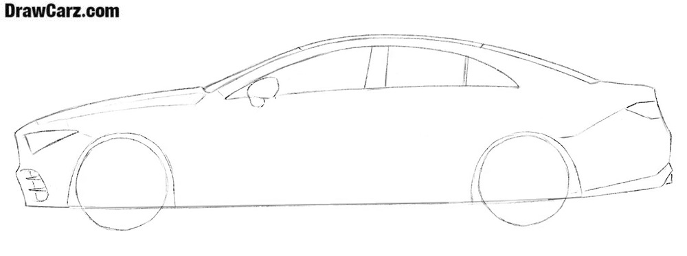 1000x373 How To Draw A Car Drawcarz - Car Drawing Pictures