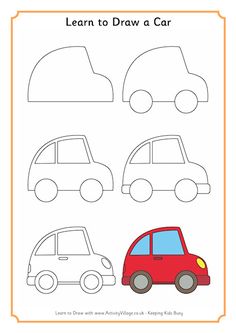 236x333 How To Draw A Car Kids Activities In Drawings, Doodle - Car Drawing Step By Step
