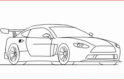 Car Drawing Template at PaintingValley.com | Explore collection of Car ...