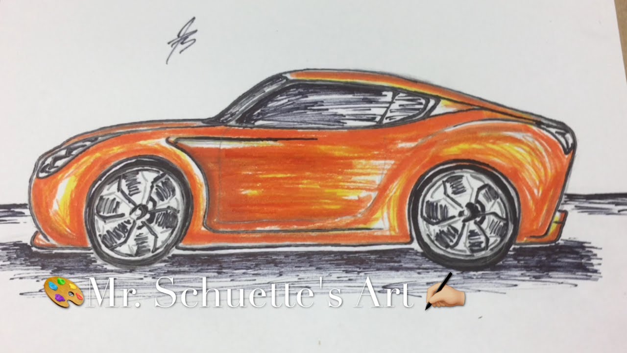1280x720 How To Draw Cool Cars !!! Time Lapse !!! Easy Drawing Tips For All - Car Drawing Tips