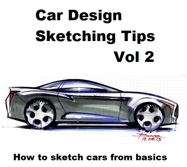 611x545 How To Sketch Cars Starting From Basics - Car Drawing Tips
