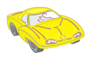300x196 Sports Car Vector Drawing Royalty Free Stock Image - Car Drawing Vector