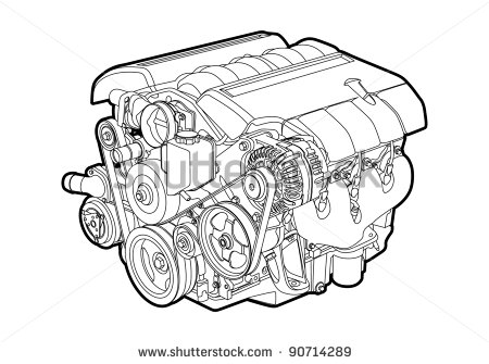 450x335 Car Engine Vector Images - Car Engine Drawing