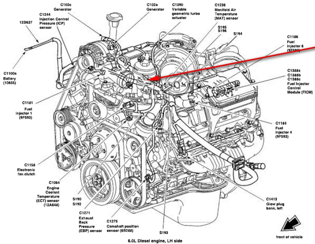 1997 7 3l Engine Diagram